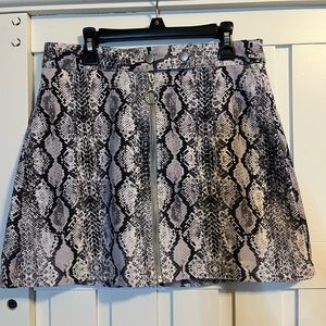 Altar’d State Snake Print Skirt Size M